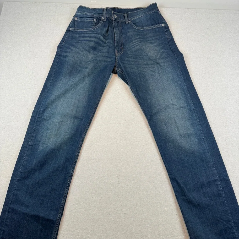 Levis 505 Regular Fit Jeans Mens 34x34 Blue Straight Leg Denim Pants